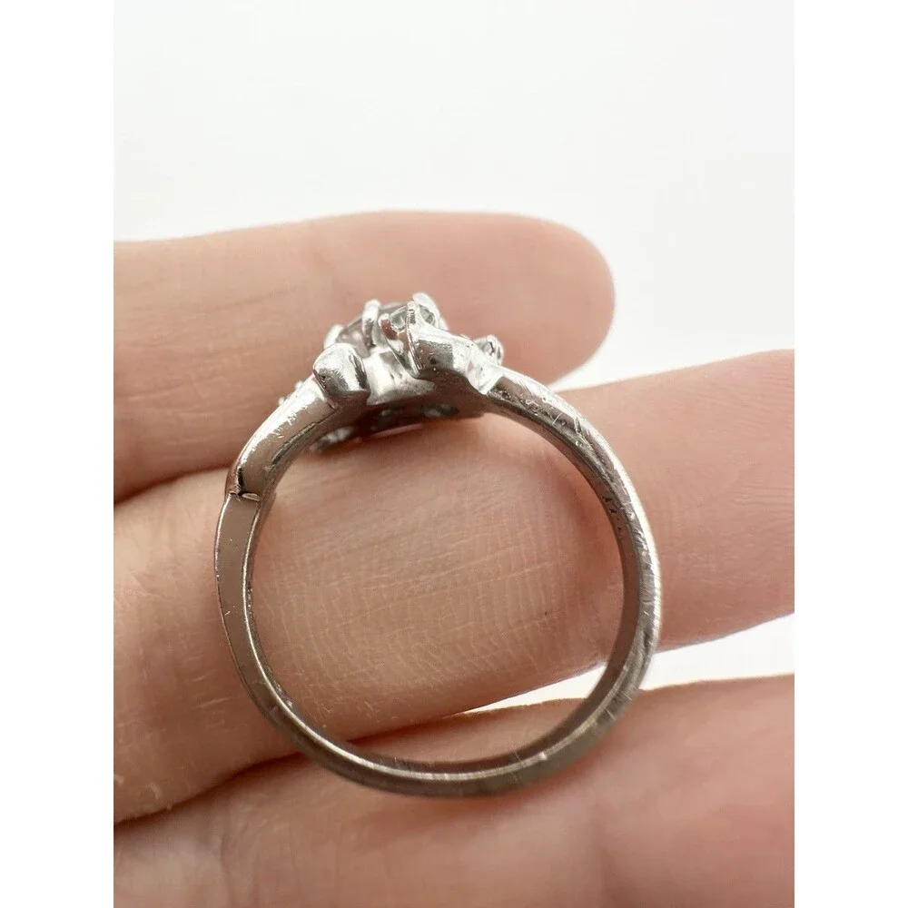 Vintage 14k Gold Electroplated Natural Spinel Ring Size 6